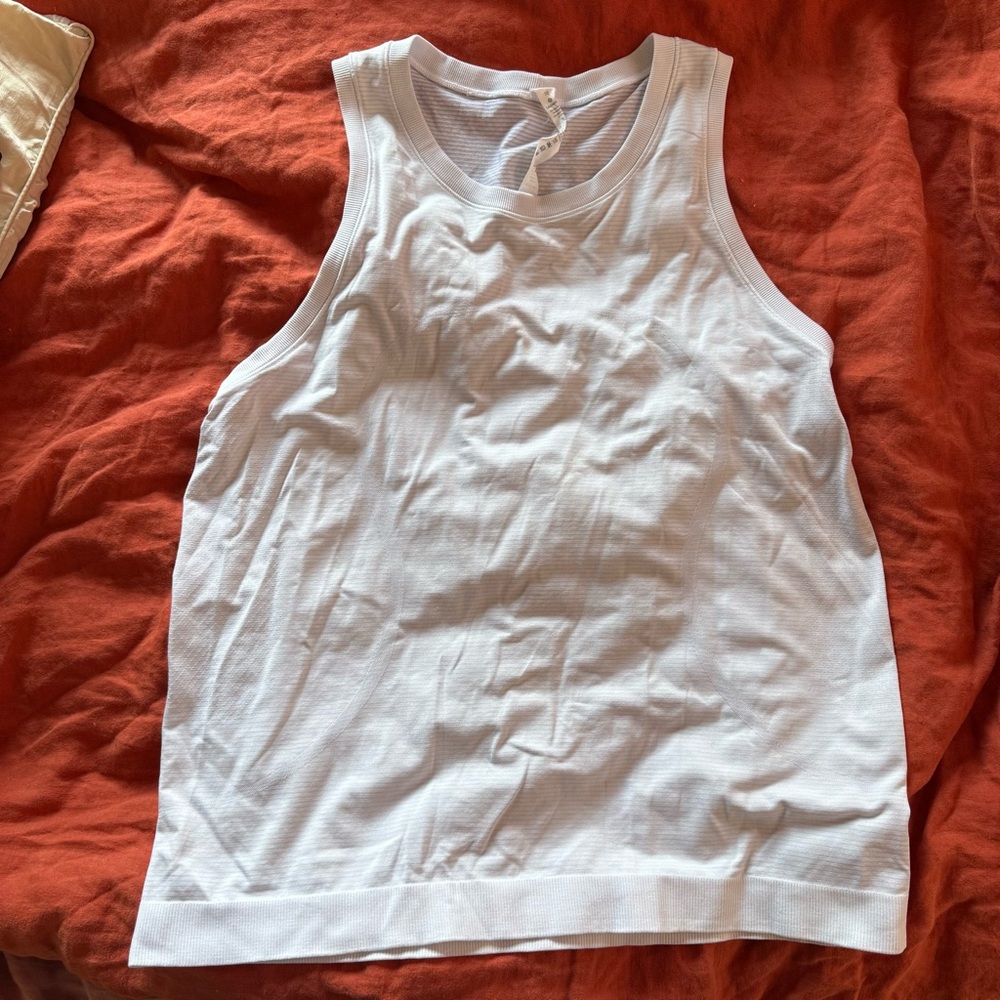 White Lululemon Sleeveless Tank Top